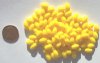 100 9x6mm Acrylic Opaque Yellow Ovals
